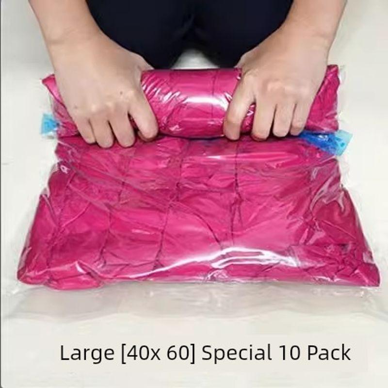 Travel Hand Roll Compression Bag Vacuum Buggy Bag No Pumping Business Trip For Home Luggage Clothing Clothes Storage and Carrying