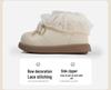Girls' Autumn-Winter Princess Boots - Cotton-Lined Leather Toddler Shoes with Lace and Velvet Accents