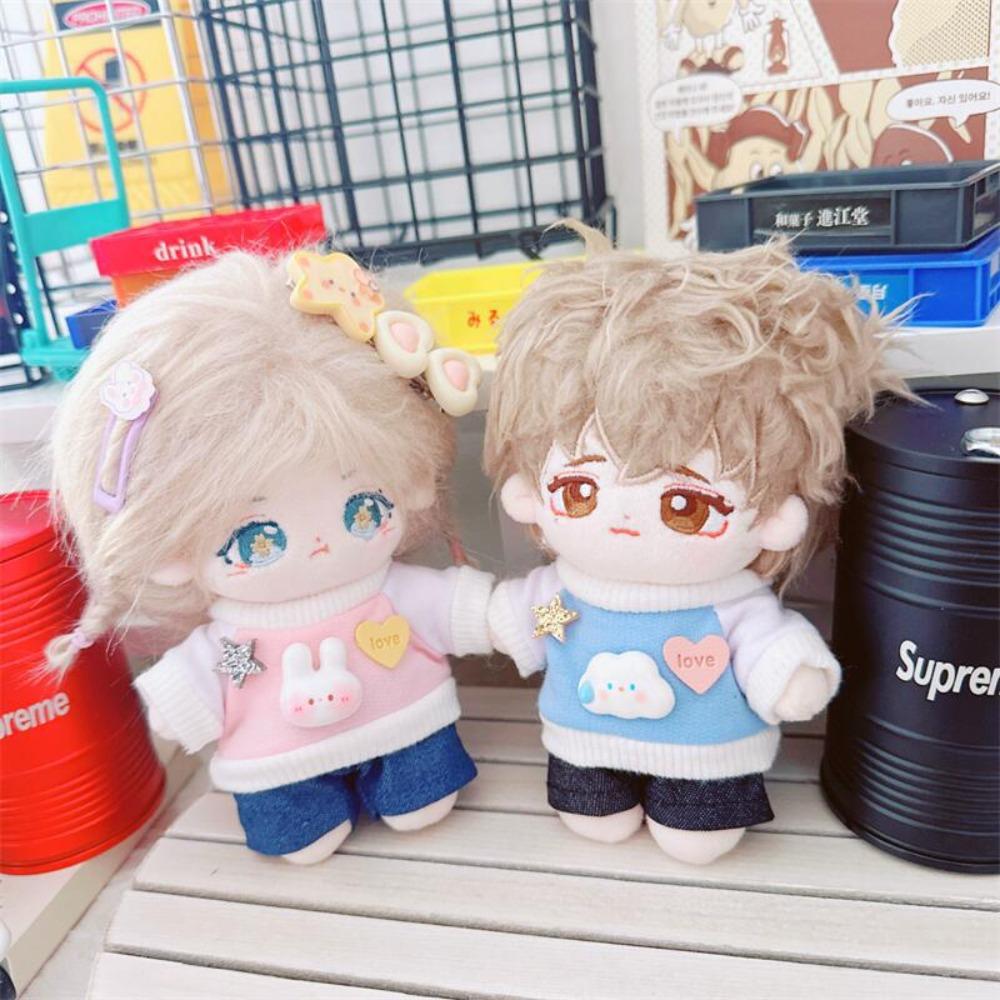 Hoodies Pink T-shirt Pants Set T-shirt No Attributes Dolls Clothes 10CM Doll Clothes  Playing House