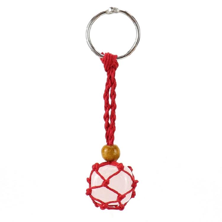 Crystal Stone Holder Hanging-Ornaments Keychain Adjustable Bag Charm Decors Cord Empty Stone Holder Keychain