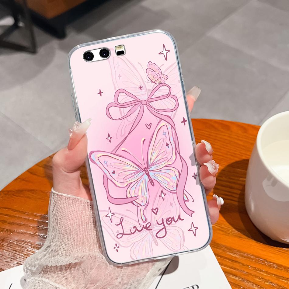 Per Huawei P10 Lite P10 Plus Custodia per Telefono Stile Casual Fantasie Silicone Morbido TPU Trasparente Leggera Copertura Per Huawei P 10+ Funda