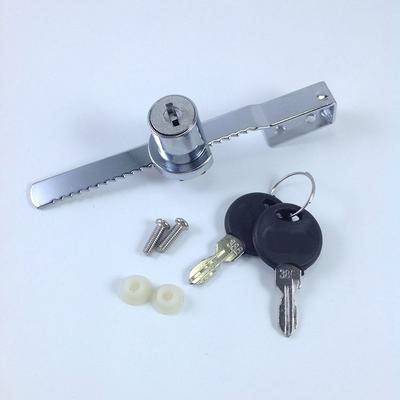 Sliding Glass Door Ratchet Lock With 2 Keys Suitable For 5-8mm Thick Glass Zinc Alloy Cabinet Showcase Display Lock