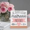 Thank You Teacher for Helping Us Grow with So Much Patience Printed Plaque Sign Gift Ceramics Posters Wood Stand Tabletop Decor