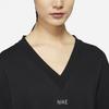 Nike Solid Color V-Neck Casual Loose-Fit American Style Sweatshirt for Women