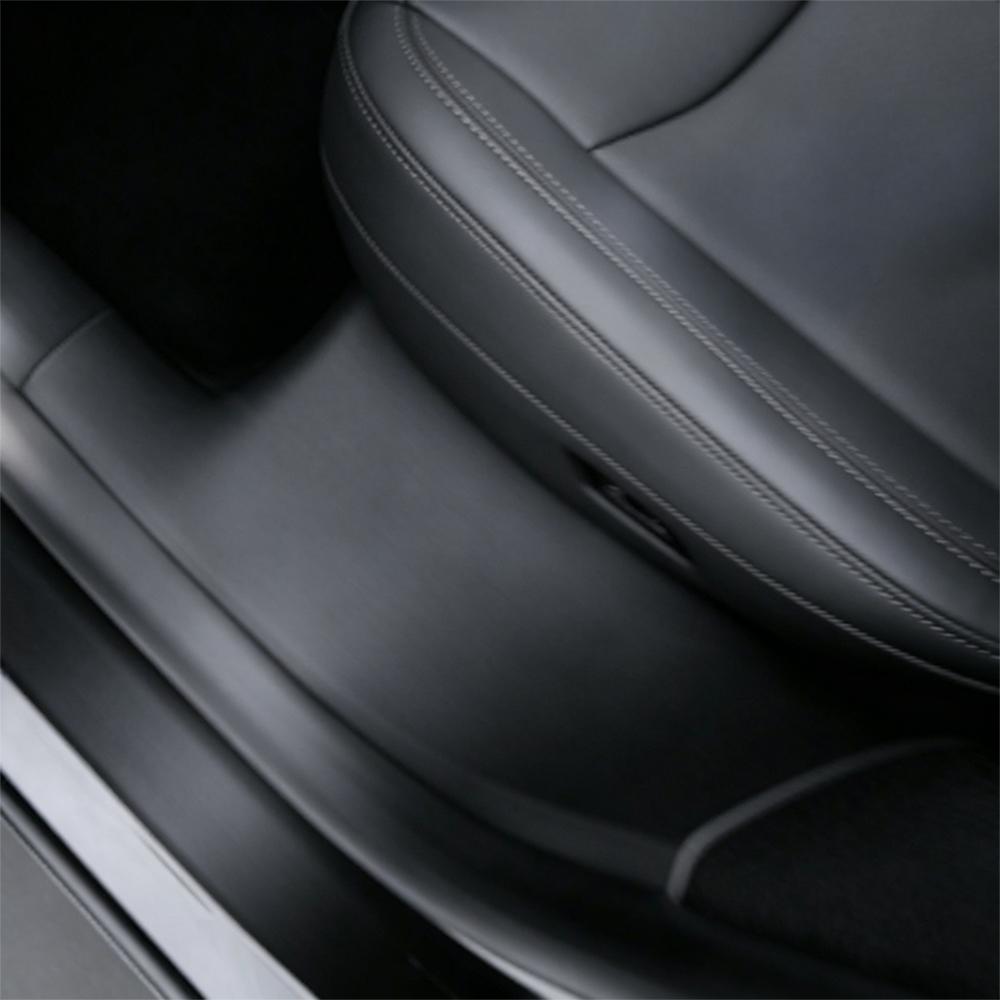 For Tesla Model Y Juniper Car Door Sill Protector Front Rear Door Sill Scuff Plate Guard Easy To Clean PP Material Accessories Interior Mirrors 6