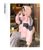 Short Color-block Hooded Warm Down Cotton-padded Jacket