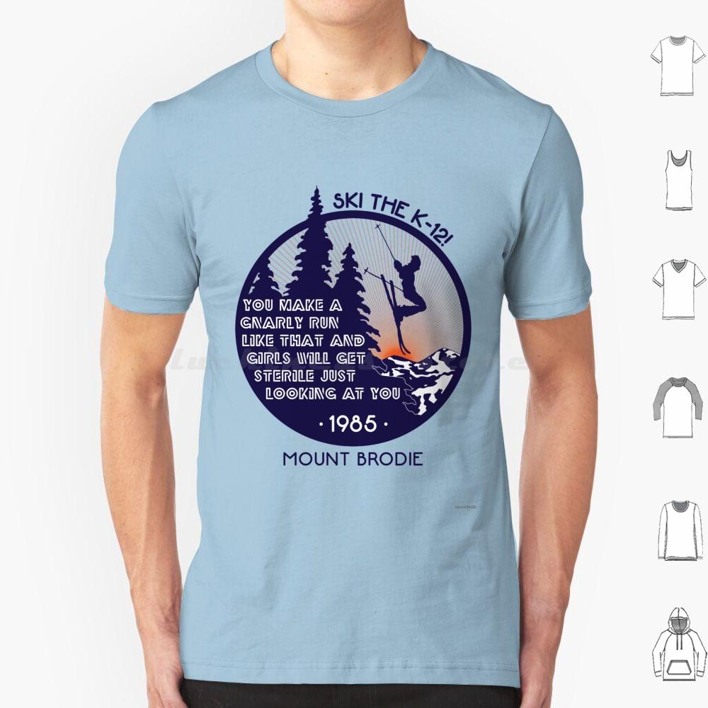 Gnarly Run T Shirt Big Size 100 Cotton K12 K 12 Betteroffdead 80s 80smovie Ski Skiing Eighties Skier 1985 Movie