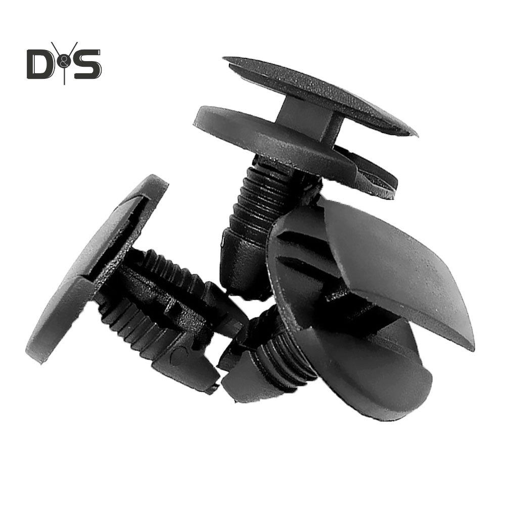 DYS Auto Shop 50 Stück Auto-Push-Typ-Nieten-Stoßstangen-Kotflügel-feste Klemmbefestigung für Peugeot Citroen