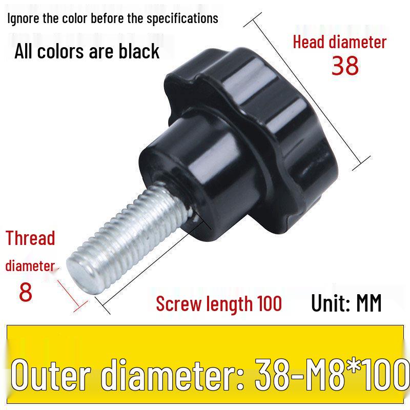 Star-Shaped Bakelite Hand-Tightening Screw Handle (M4-M10)