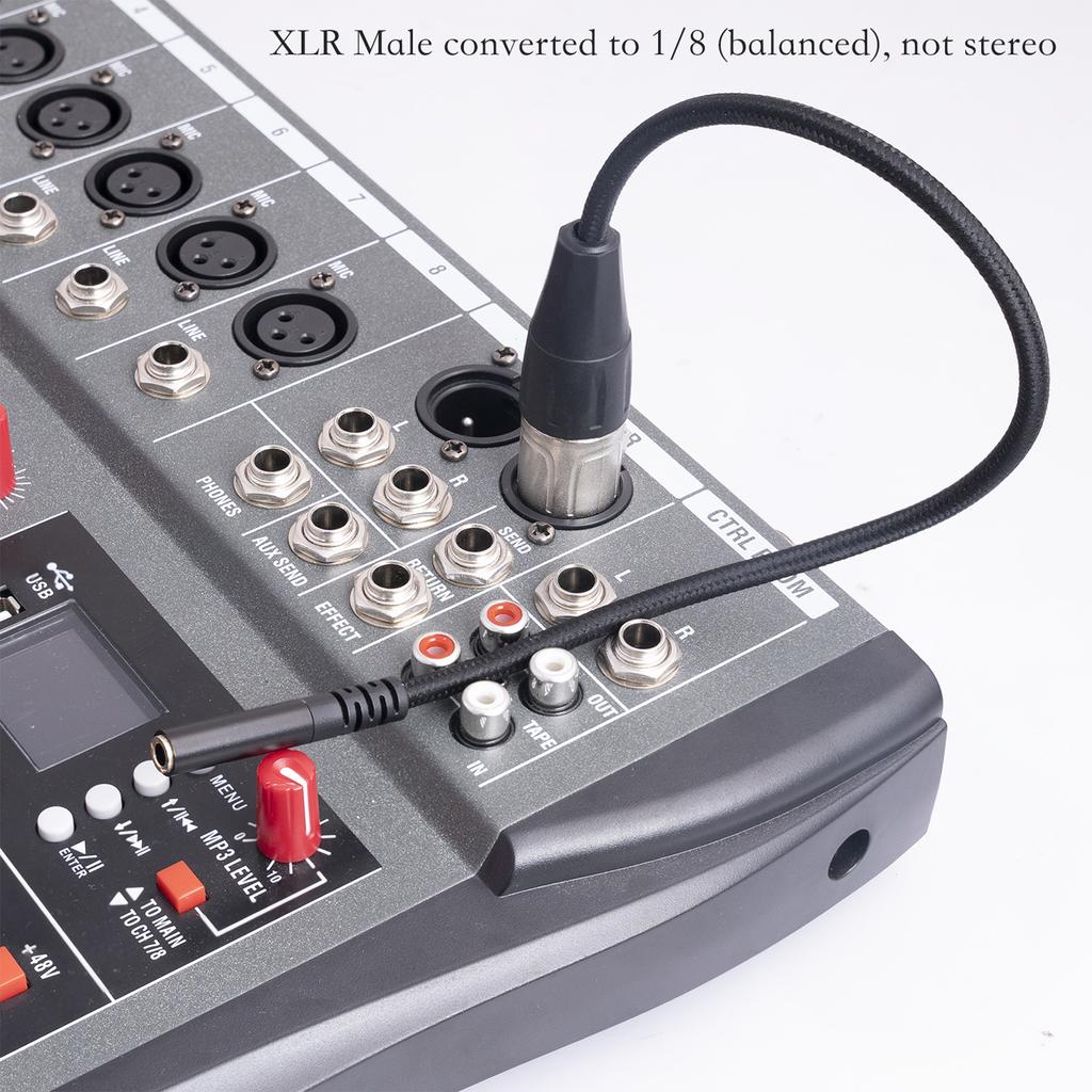 Audio Converter Adapter Cable 3.5 3.5mm Female To XLR 3Pin Female Microphone Adapter Cable Stereo Audio Cable