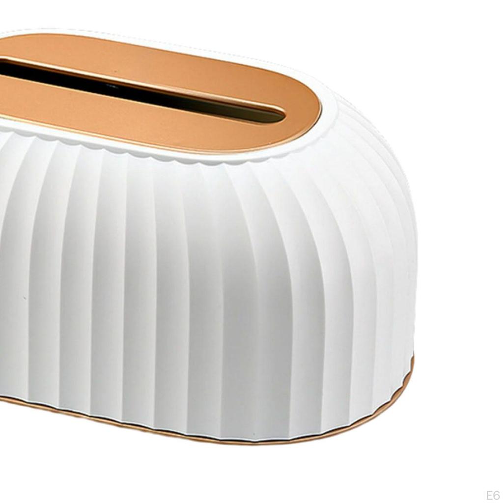 Randig Papperslåda Prydnad Hantverk Dekoration Förvaring Dispenser Elegant Pappershandduk