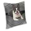 Boston Terrier Square Pillow Case Decoration Cute Puppy Cushion Cover Throw Pillow for Car Double-sided Printing