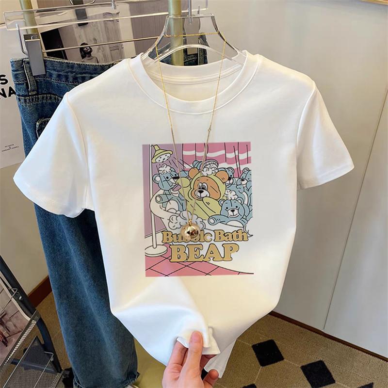 2025Printed Short Sleeve Plus Size Women's Short Sleeve T-Shirt Summer Loose Women's T-Shirt High Quality Letter Pattern CCXX209