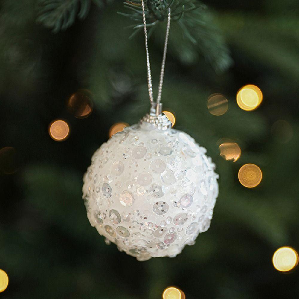 6pcs Shatterproof Foam Christmas Balls Pendant Xmas Tree Hanging Ornaments  Home New Year Gifts