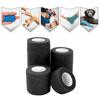 Sports self-adhesive elastic bandage scar pet self-adhesive elastic bandage finger wrist knee ankle self-adhesive bandage black Large (7.5cm*4.6m)