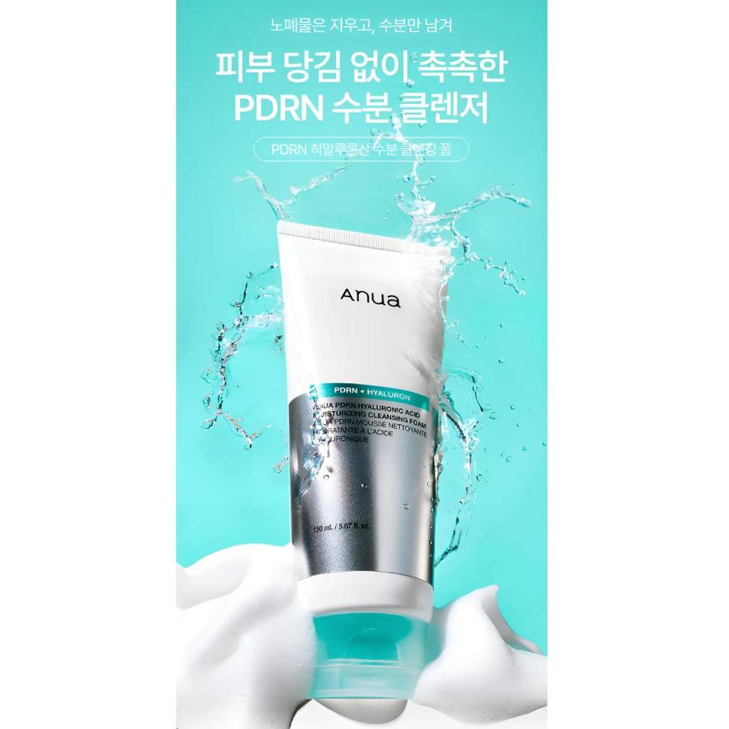 Anua PDRN Hyaluronic Moisture Cleansing Foam 150 Ml