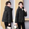 2025 short fashion padded jacket, new slim and slim padded jacket, foreign style thickened and warm winter waist jacket
