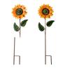 Okouzlující kovový slunečnicový zahradní držák: Zahradní slunečnice Rotující větrník Pro dekoraci domácí zahrady Příslušenství