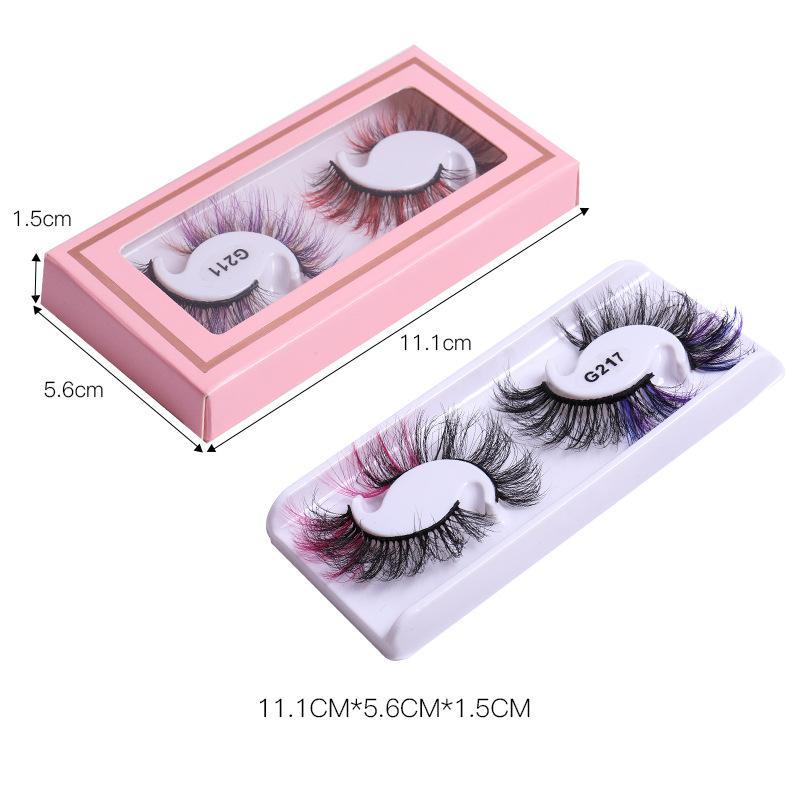 European And American Mink Hair Planting Color False Eyelashes Fried Hair Simulation Grafted Eyelashes