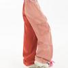 American Contrast Overalls Hip-hop Color Matching Fashion Casual Sports Pants Women's Spring Loose Retro Trend Wide-leg Pants