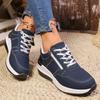 Women's Casual Sports Shoes Fashion Versatile Large Size Casual Sports Shoes Slope Heel Platform Casual Shoes