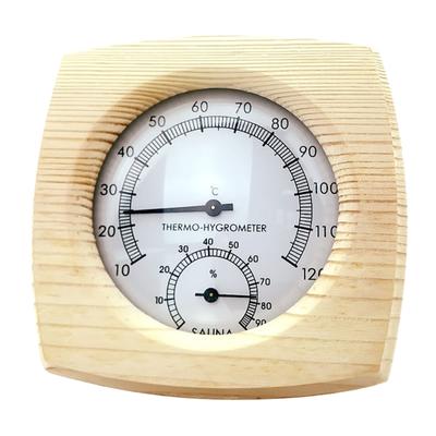 Versatile Wood Thermometer Hygrometer for Sauna Room Thermometer Hygrometer