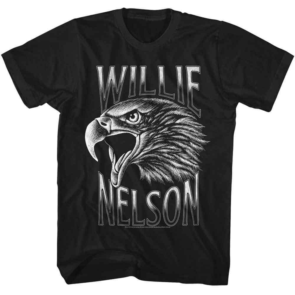 Willie Nelson Screaming Eagle Black Music T-shirt Tops Tees Men's Women's Unisex