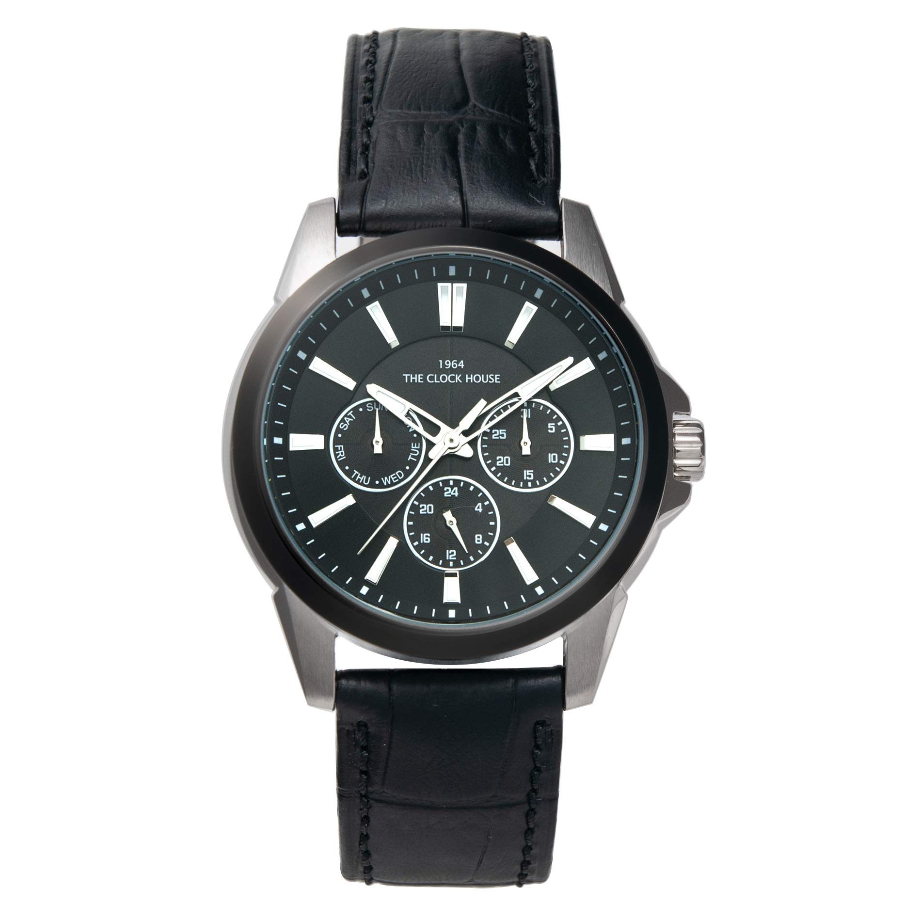 

[The Clock House] Деловые повседневные часы с солнечной зарядкой, стильные мужские MBC1006-BK2B, черные