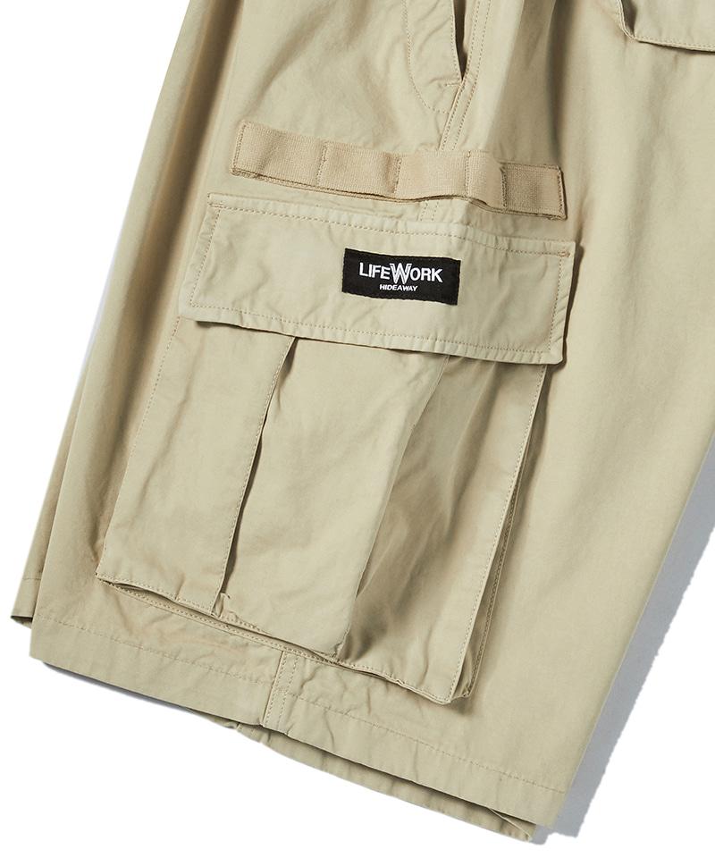 LIFEWORK Garment Cargo Half Pants