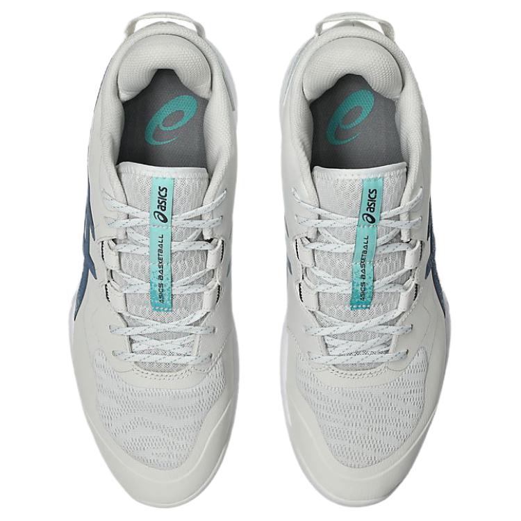Asics Gel-Fastblaze Comfortable Durable Breathable Support Low-Top Basketball Shoes Men sneaker Light-Beige-Blue 1063A087-105