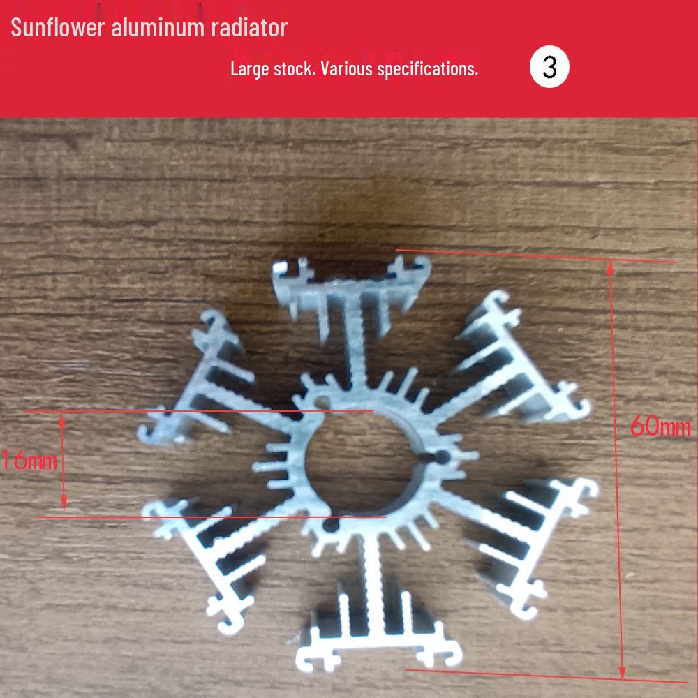Sunflower Aluminum Alloy Round Heatsink with Irregular Fins for LED COB
