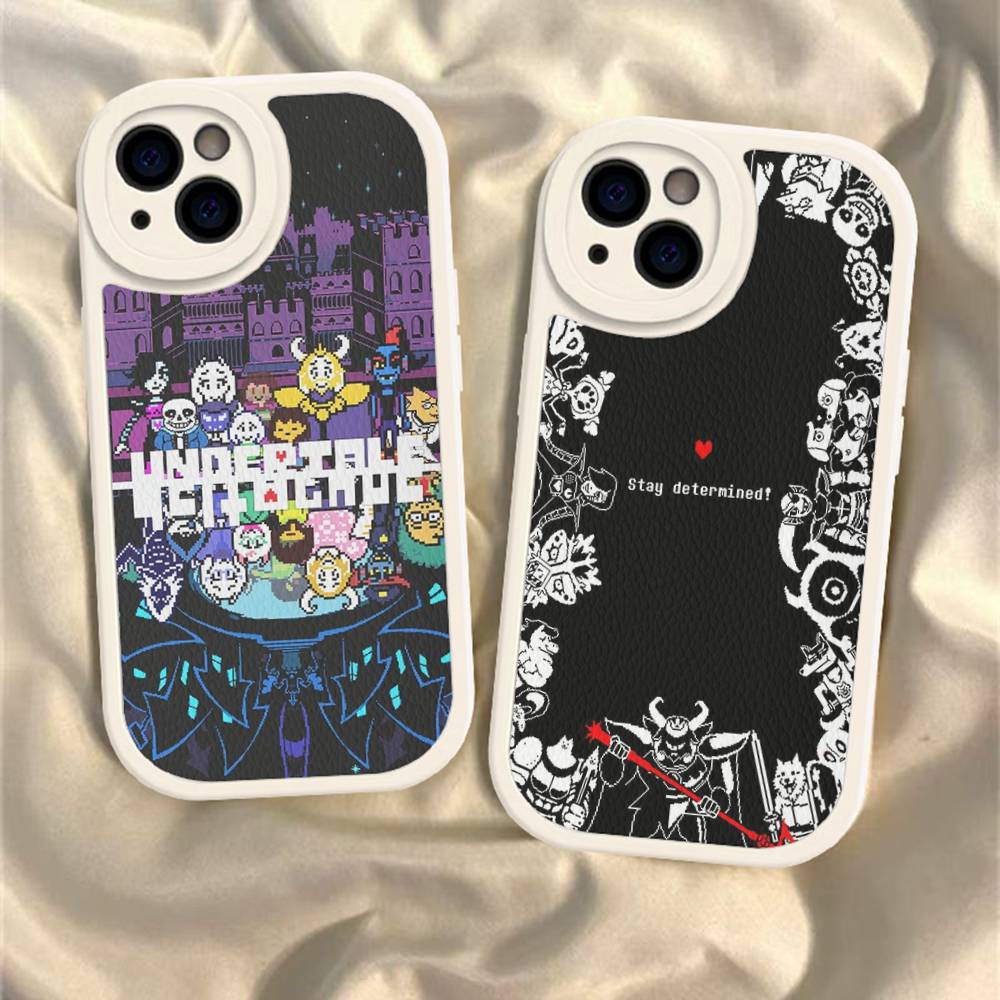 U-Undertale Game Phone Cover For IPhone 16 15 14 13 12 11 Pro Max Plus Leather Soft Case