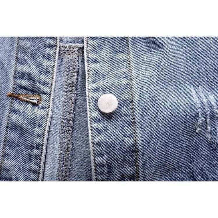 Frühlings- und Herbst Damen Jeansweste Kurz Vielseitig Ärmellos Kapuzenweste Camisole Top