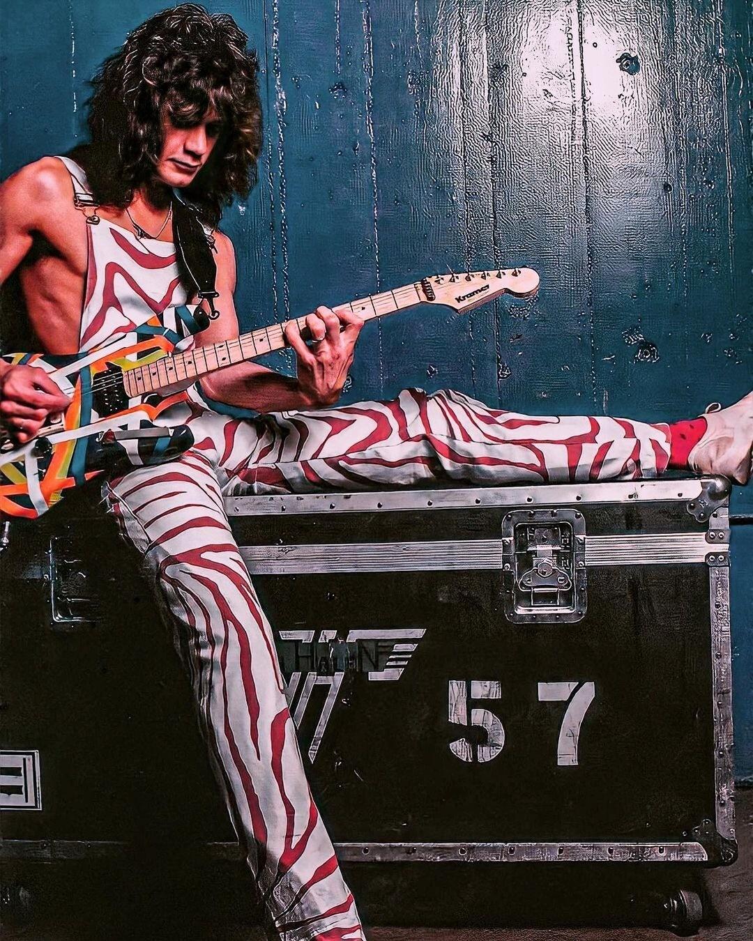 Poster!!1 Eddie van Halen guitars 1982 XXL