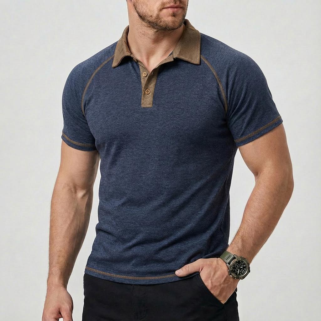 Men's Color Short Sleeve Tops Men's Casual Fashion Short Sleeve Tops