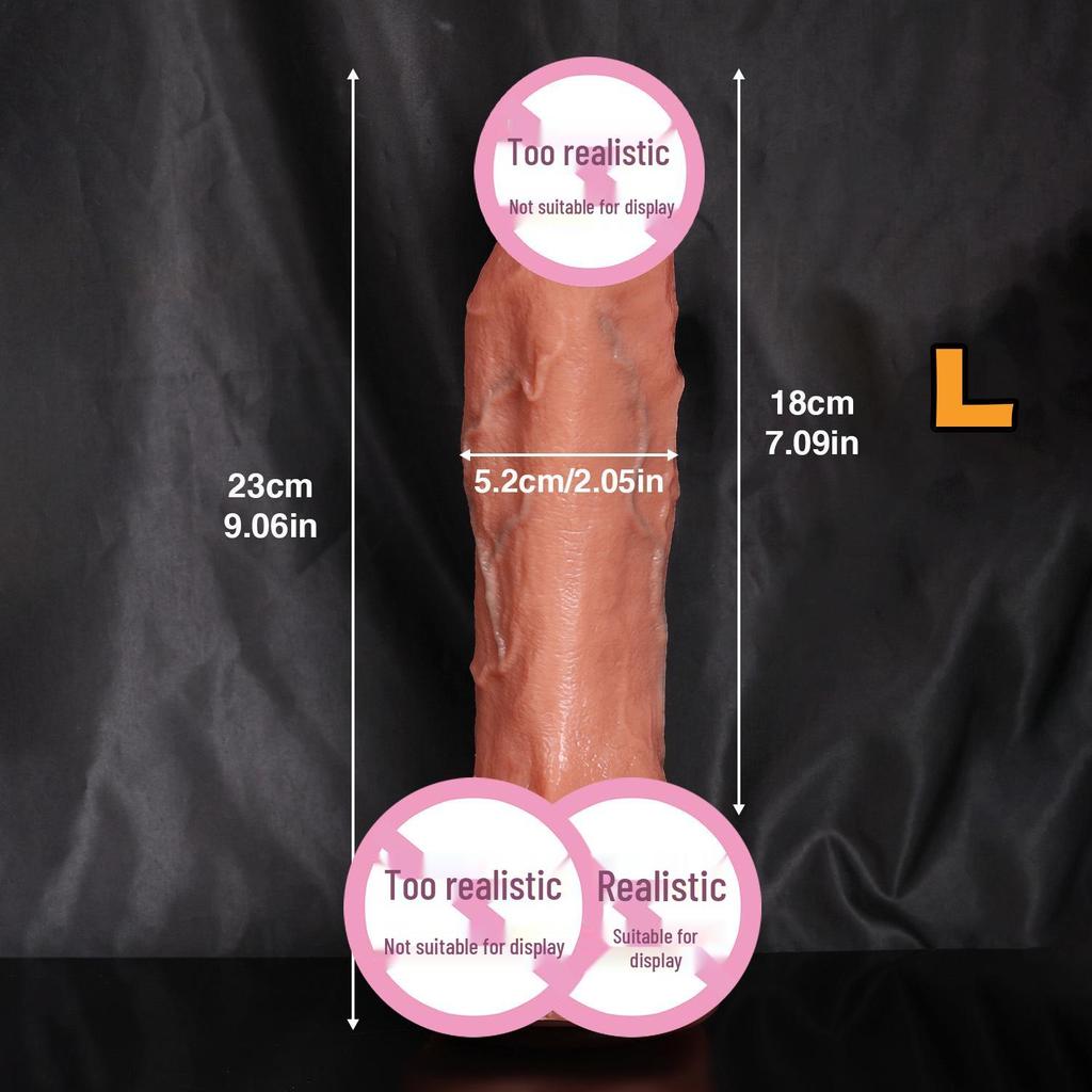 Copa de Succión de Silicona Pene Falso para Masturbación Femenina