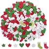 100pcs Mixed Wooden  Crafts Diy Christmas Ornaments Christmas Decorations For Home Party New Year