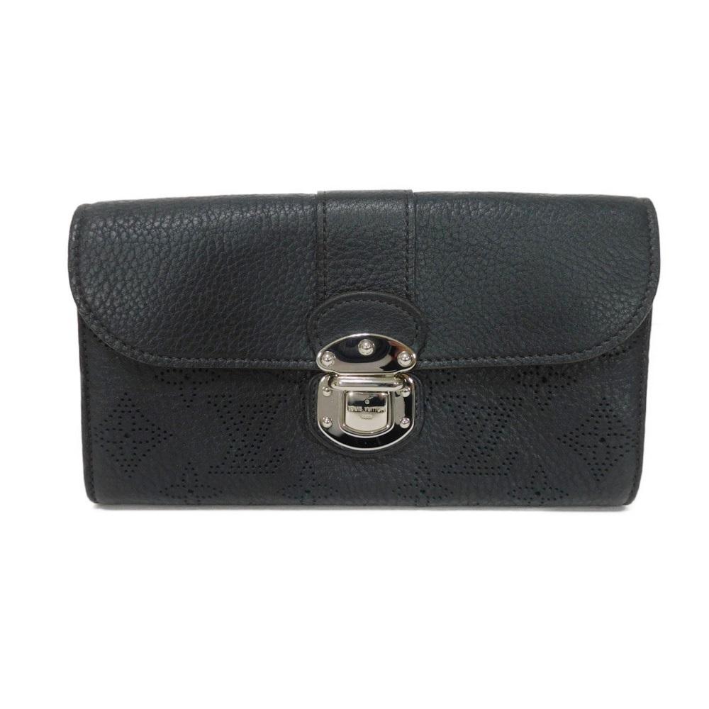 

Used 12564 Portefeiulle Iris M58136 7940 Old Model Perforated Punching Push Lock Monogram Mahina Black Unisex from
