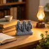 Unique Creative Gift 3D Printed Ghost Figurine  See Hear Speak No Evil Gothic Collectible Statuette Statue  Halloween Desktop Ornament for Home