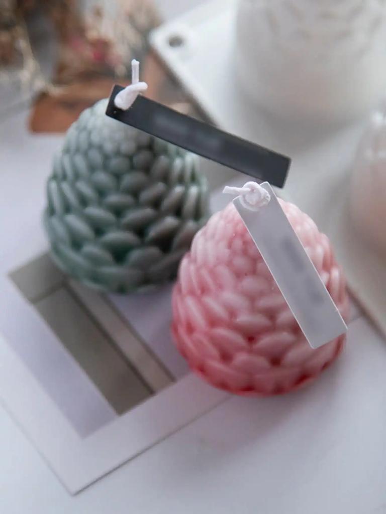 3D Pine Cone Candle Silicone Mold DIY Multicavity Pine Nut Resin Soap Making Set Chocolate Cake Ice Mould Christmas Decor Gift