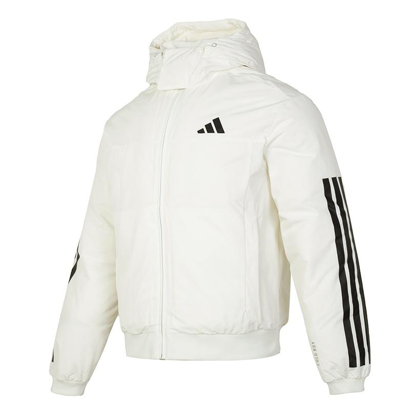 adidas Puff Down Jacket Asia Sizing White Black Men s JG3852 XL