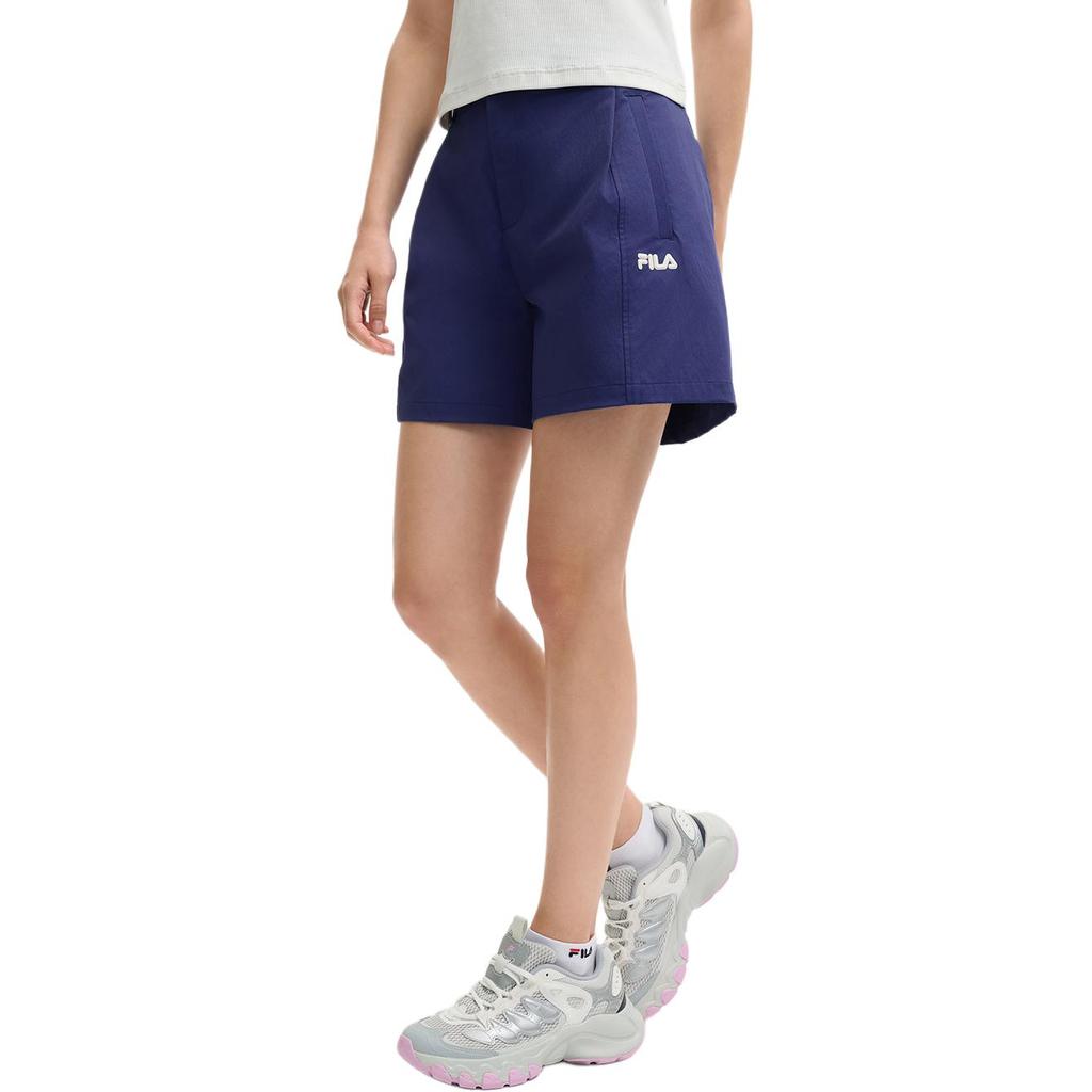 FILA Heritage SS25 Fashion Comfortable Simple Three-Quarter Casual Shorts Women shorts Lighthouse-Blue F11W528808F-BU