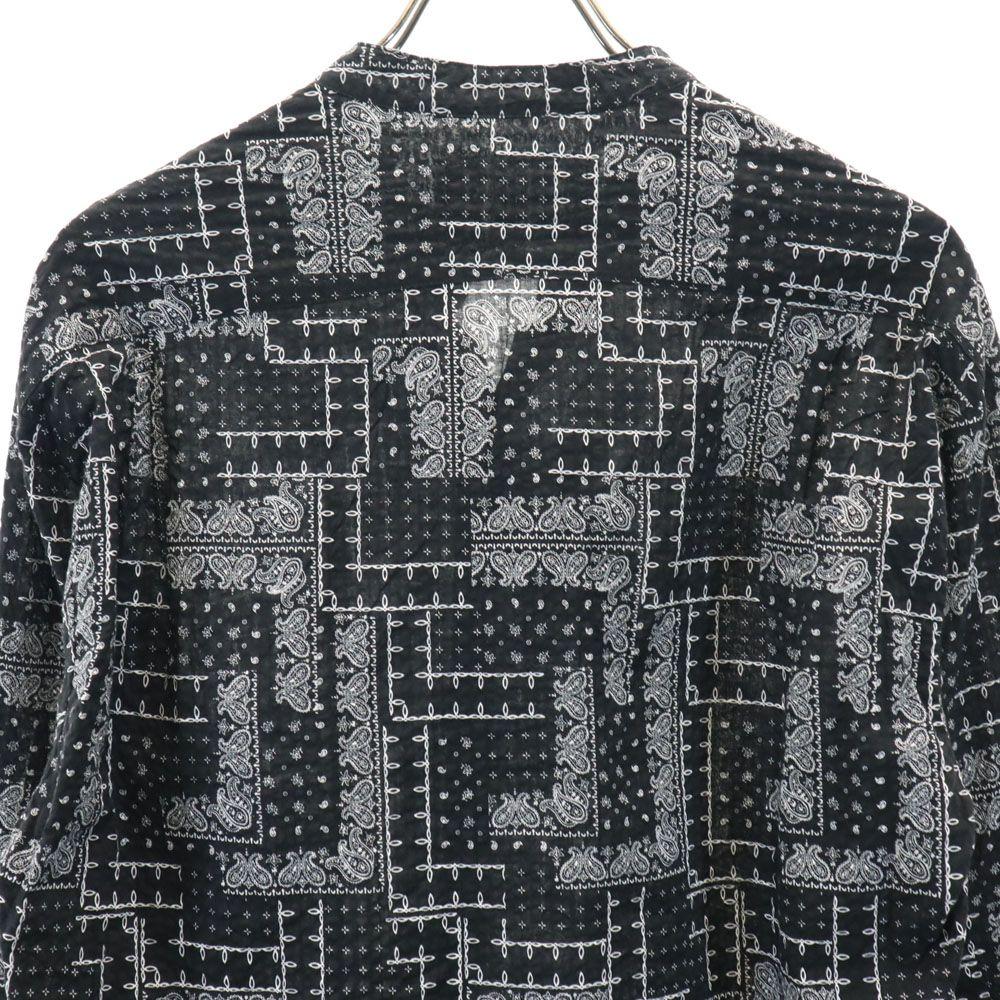 unused GREG LAUREN Made in USA Paisley Pattern Long sleeve Open collar shirt Men's Used