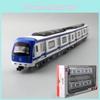Rail Metro Transit Trains Model Toy Set With Light Sound Effects For Gift Kids