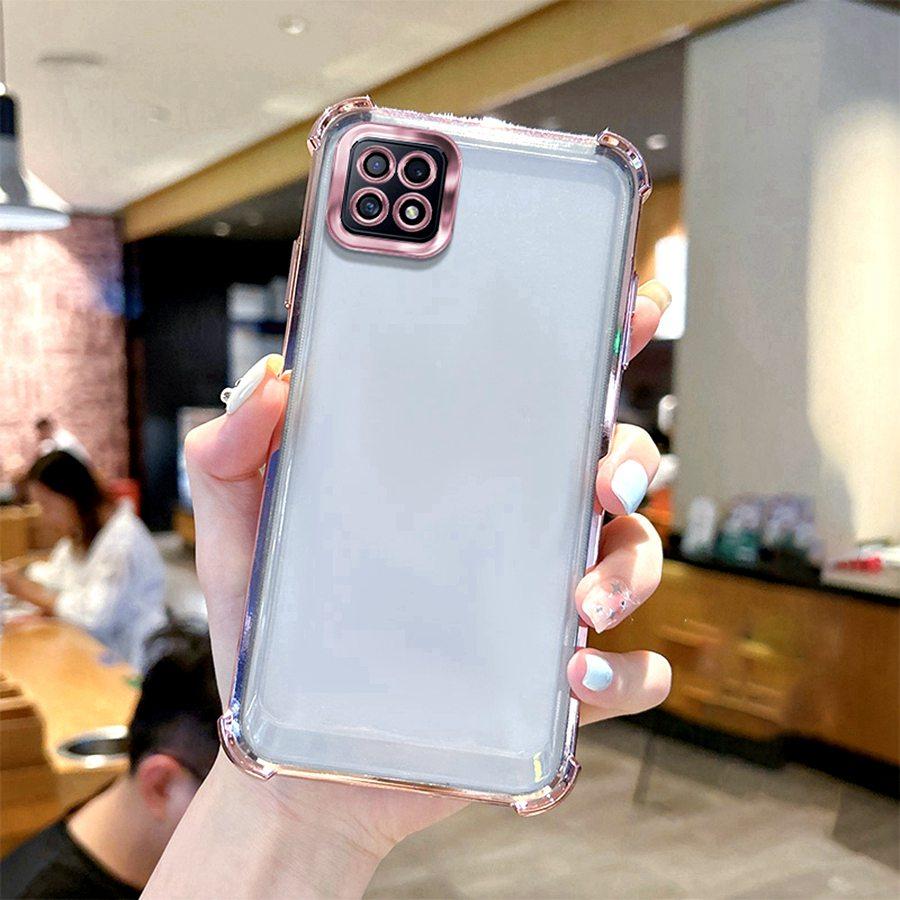 Shookproof Lens Case For OPPO A94 A40 A60 A17K Find X5 Realme Reno13 Vivo V21 5G V23 V25 Pro V27 V29 V30 V40 SE V29E V25E V27E Plating Silicone Cover