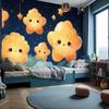 3d Wallpaper Children's Room Starry Sky Cartoon Star Background Wall Wallpaper Home Decor
