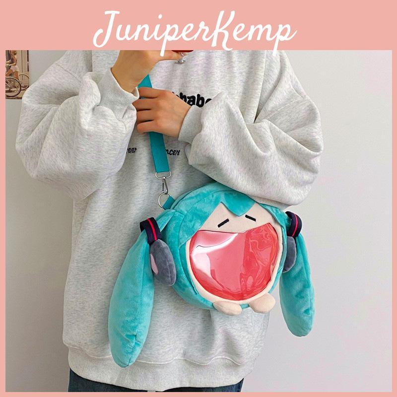 Hatsune Miku Plüschrucksack Mit Cartoon-Design Für Den Täglichen Gebrauch