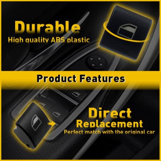 2Set For BMW E46 3-Series Window Switch Button Cap Cover 323i 325i 330i M3 328i