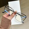 Women Blue Light Reading Glasses Fashion Metal Cat Eye Type Eyeglasses Frame Myopia Optical Lenses Computer Eyewear