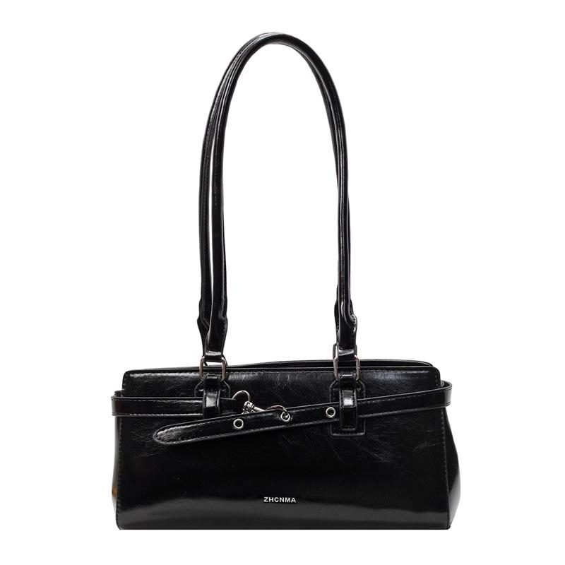 Neue modische und beliebte einfache Unterarmtasche im Lokomotivstil, Damen-High-End-Pendler-vielseitige Temperament-Umhängetasche